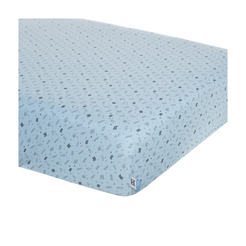 Afb: Fitted cot bed sheet 60x120 cm - Fitted cot bed sheet  60x120 cm Hero