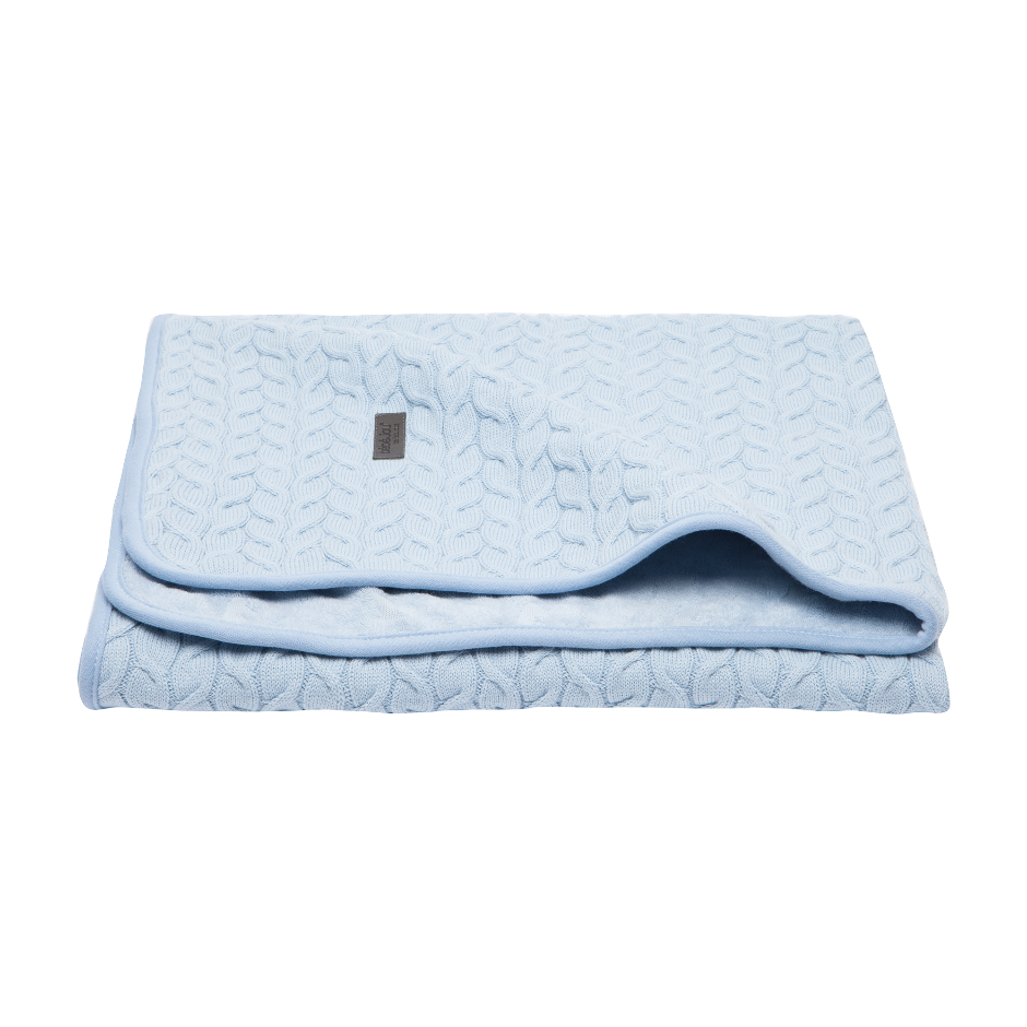 Afb: Crib blanket Samo  75x100 cm Fabulous - Crib blanket Samo  75x100 cm Fabulous Frosted Blue