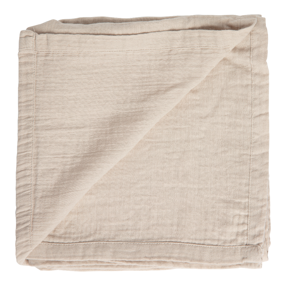 Afb: Tissu mousseline bebe XL 110x110 cm - Tissu mousseline bebe XL 110x110 cm Pure Cotton Sand
