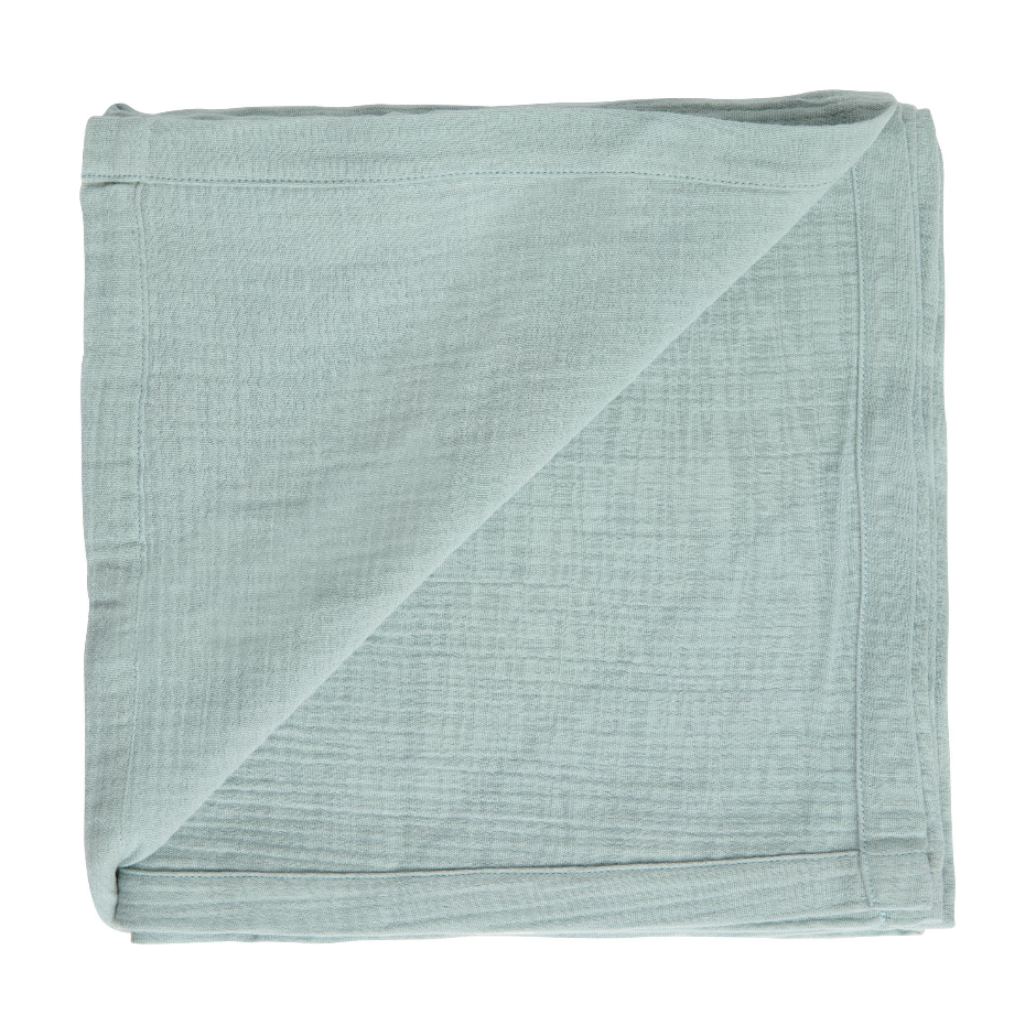 Afb: Tissu mousseline bebe XL 110x110 cm - Tissu mousseline bebe XL 110x110 cm Pure Cotton Green