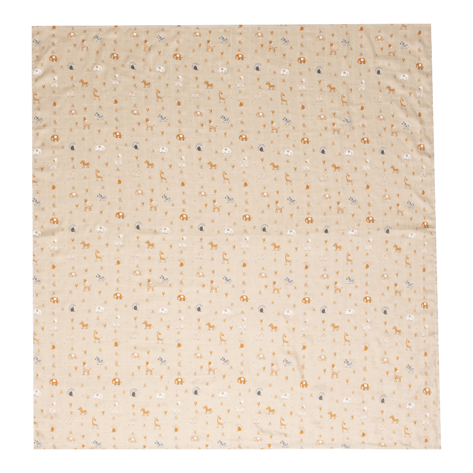 Afb: Muslin towel 110x110 cm - Hydrofiel doek 110x110 cm Steppe