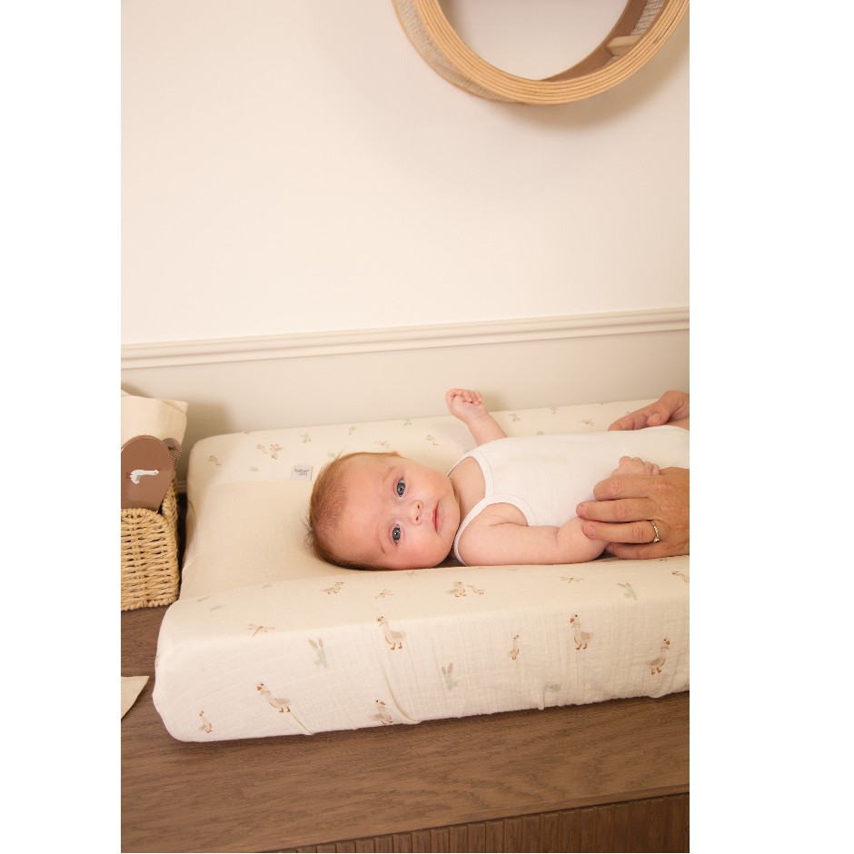 Afb: Aankleedkussenhoes muslin Dear Goose