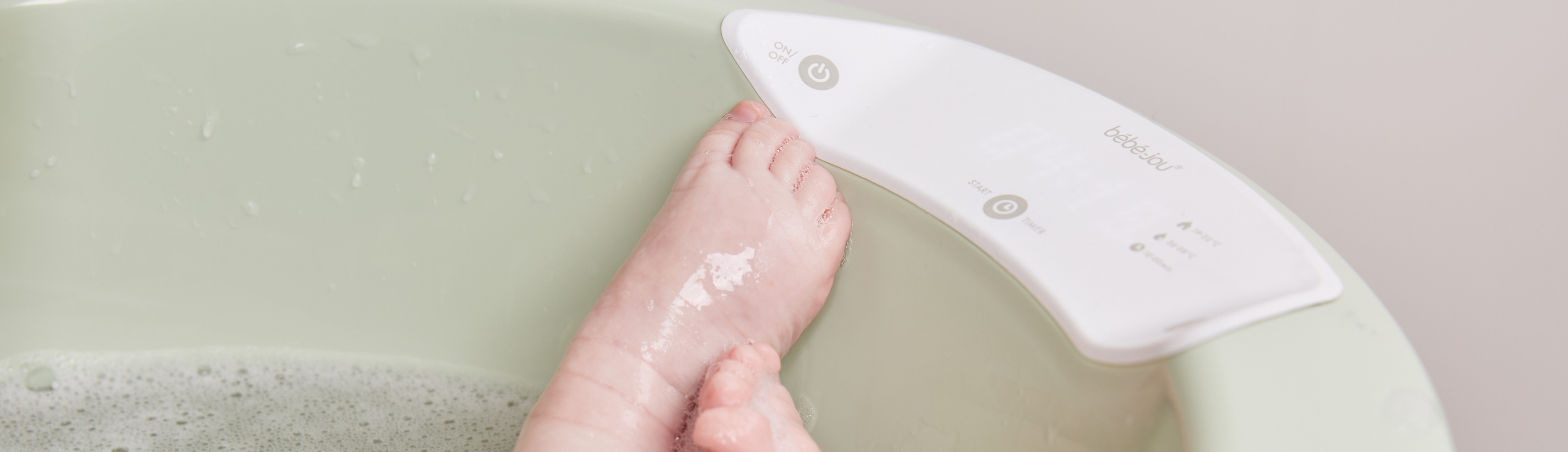 bébé-jou Support pour baignoire Sense blanc/bois clair